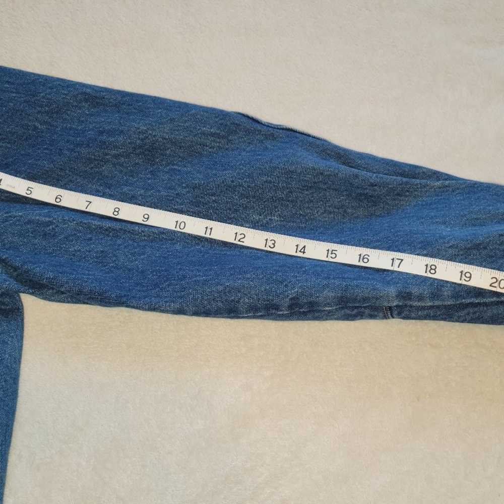 Vintage Calvin Klein Blue Jean Jacket Size XL Mad… - image 7