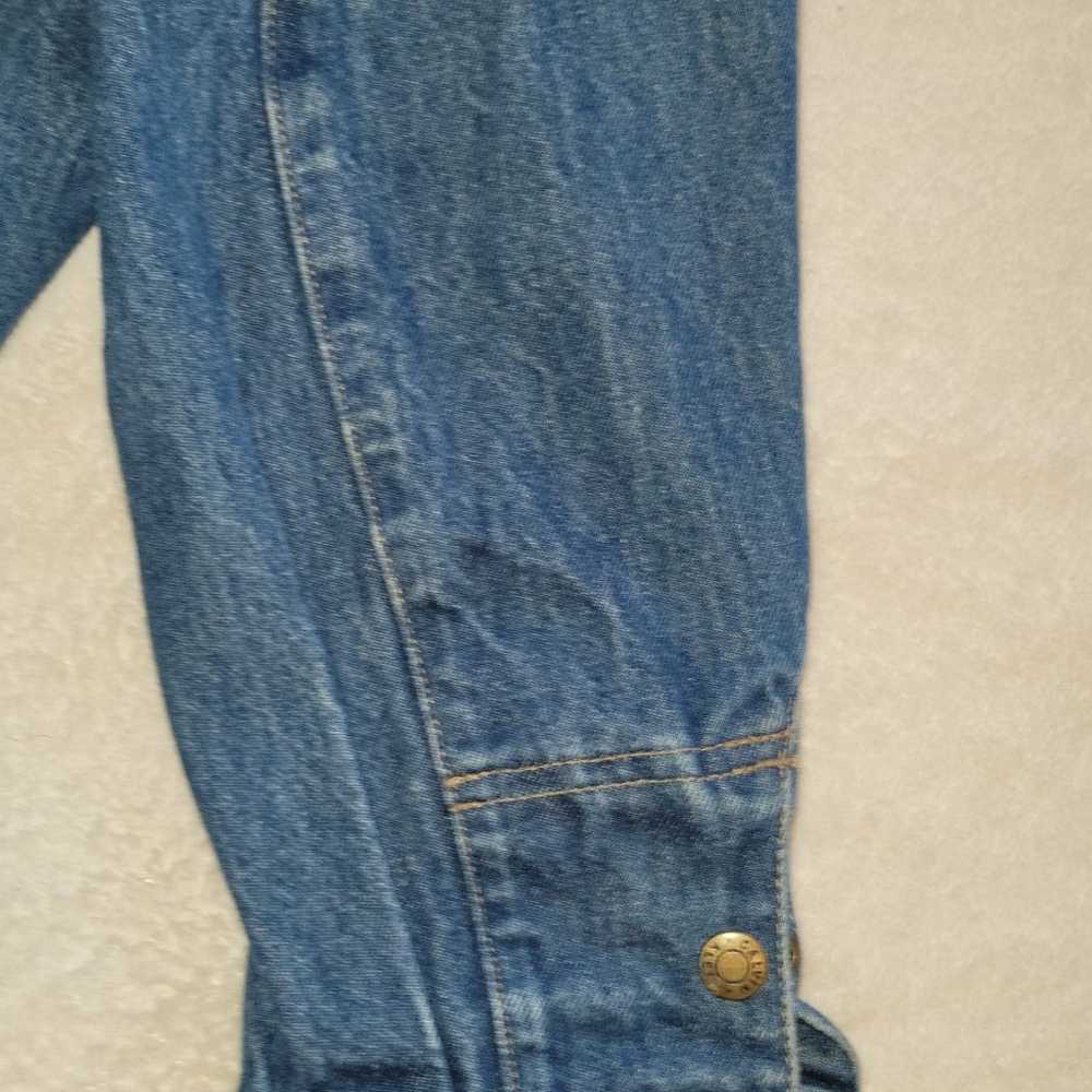 Vintage Calvin Klein Blue Jean Jacket Size XL Mad… - image 8