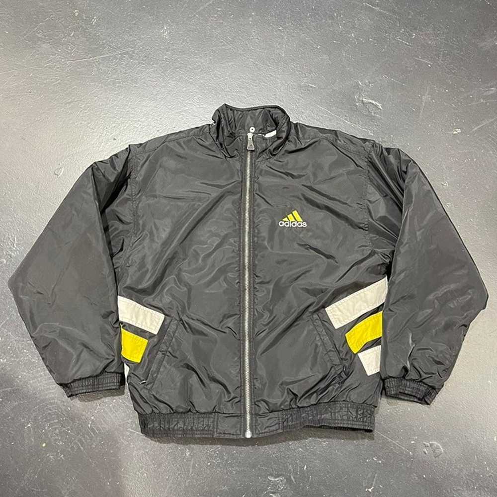 Vintage y2k Adidas puffer lined track embroidered… - image 2