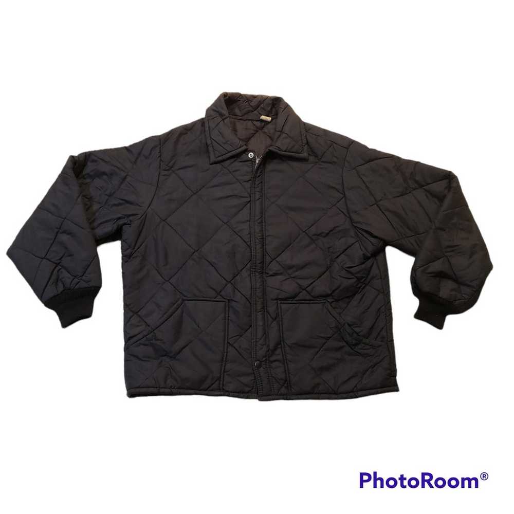 Vintage Rugged K Diamond Quilted Trucker Jacket S… - image 1