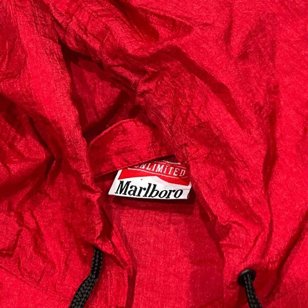 Vintage 1990s Marlboro Half Zip Windbreaker Jacket - image 4