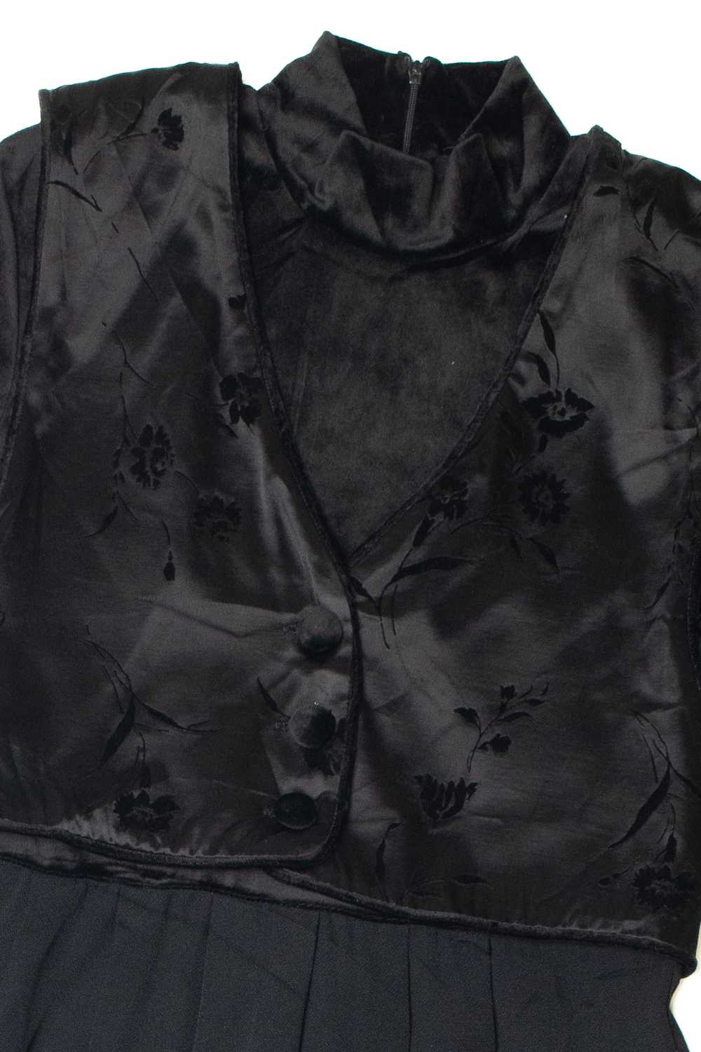 Vintage Floral Silk Vest J.B.S. Limited Maxi Dress - image 3