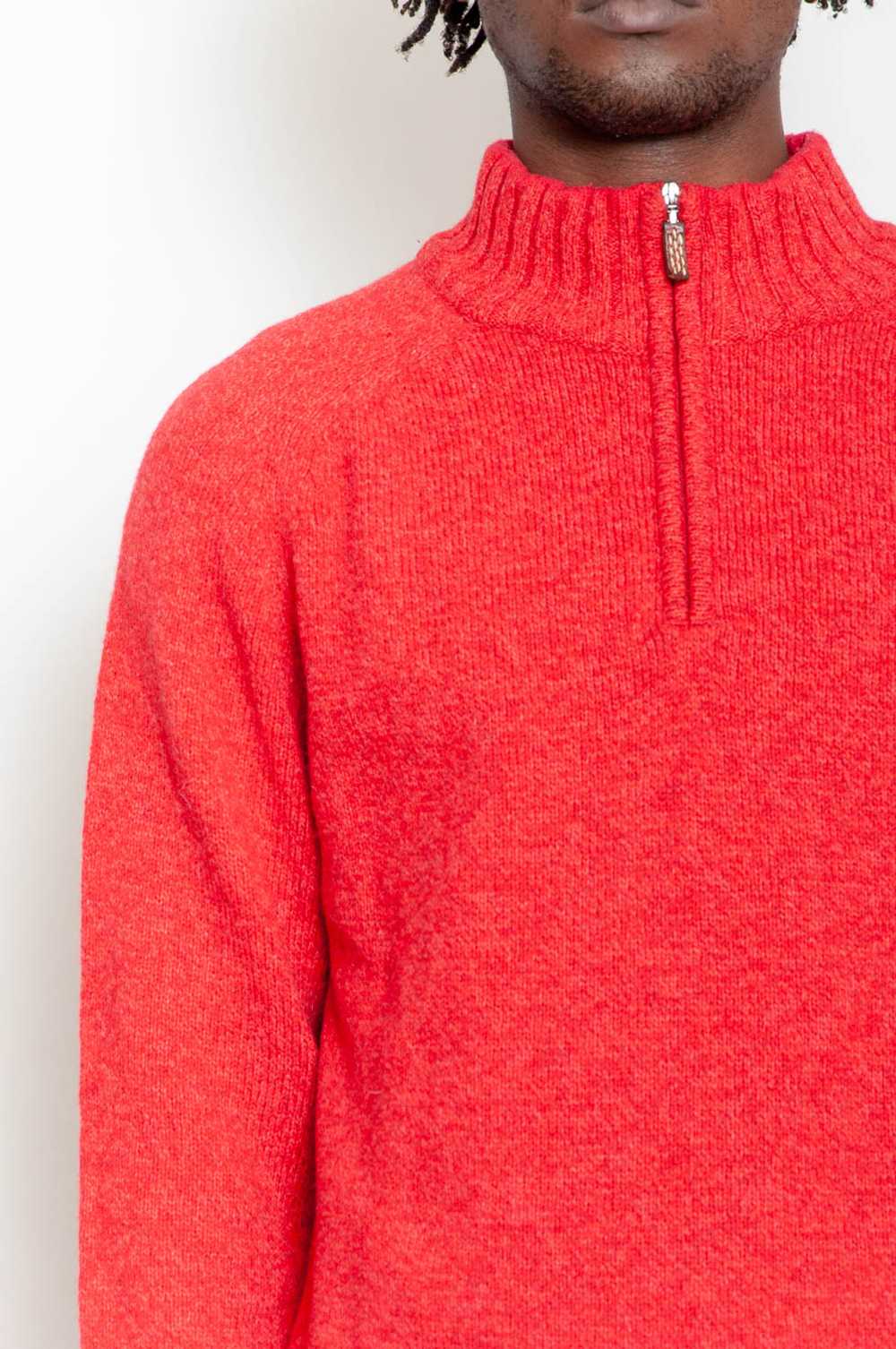 Maglificio MG Half-Zip Pullover Red mottled - image 3