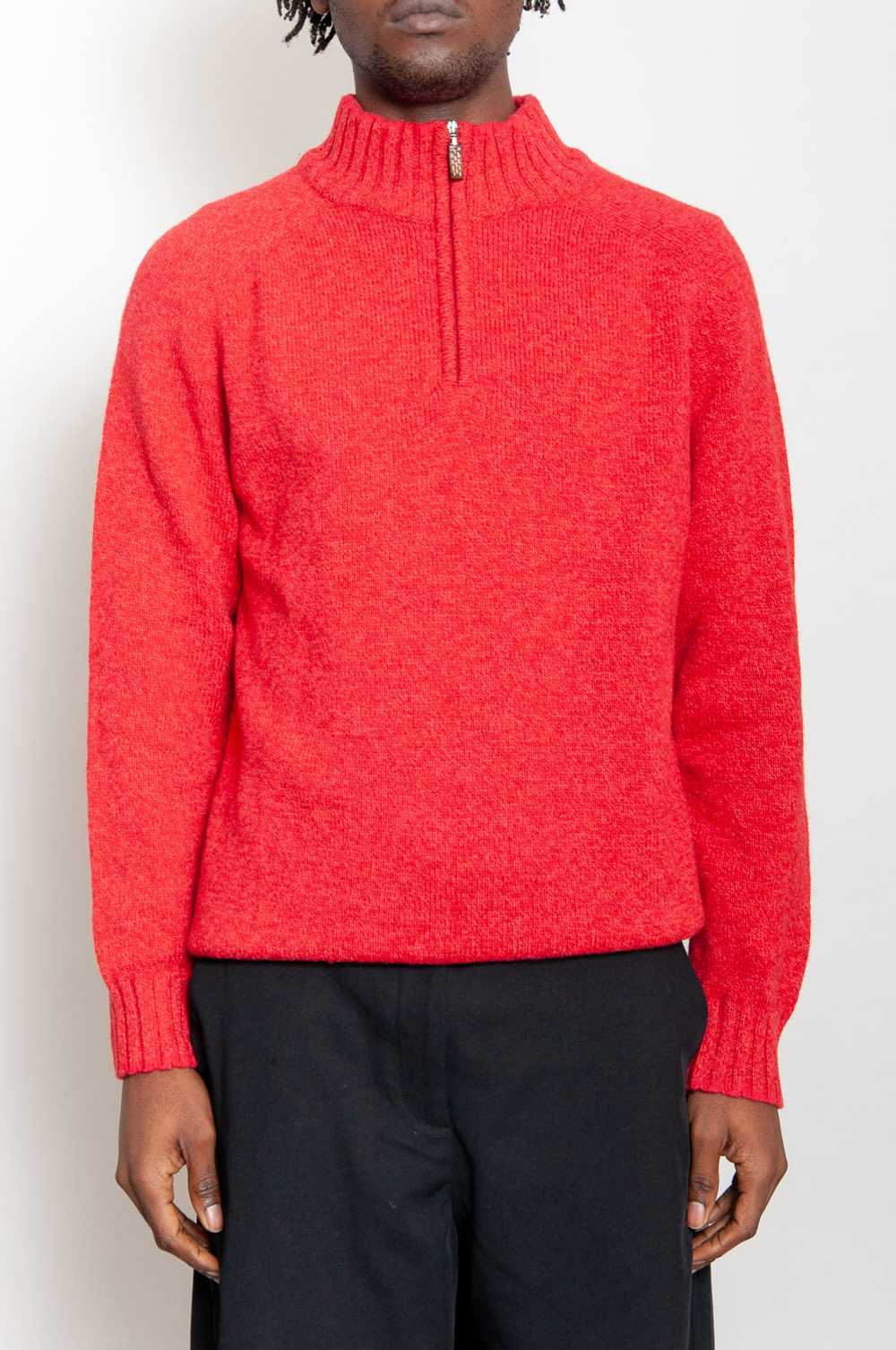 Maglificio MG Half-Zip Pullover Red mottled - image 4