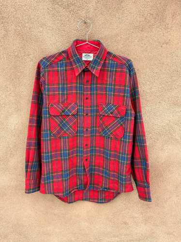 Fieldmaster Plaid Wool Blend Flannel Shirt - Mediu