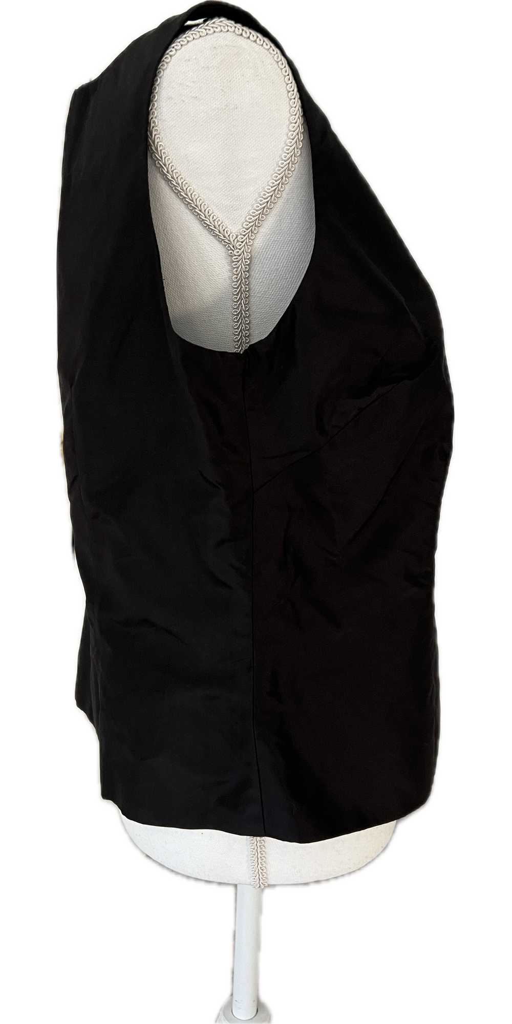 Lili Butler Black Silk Shell, M - image 3