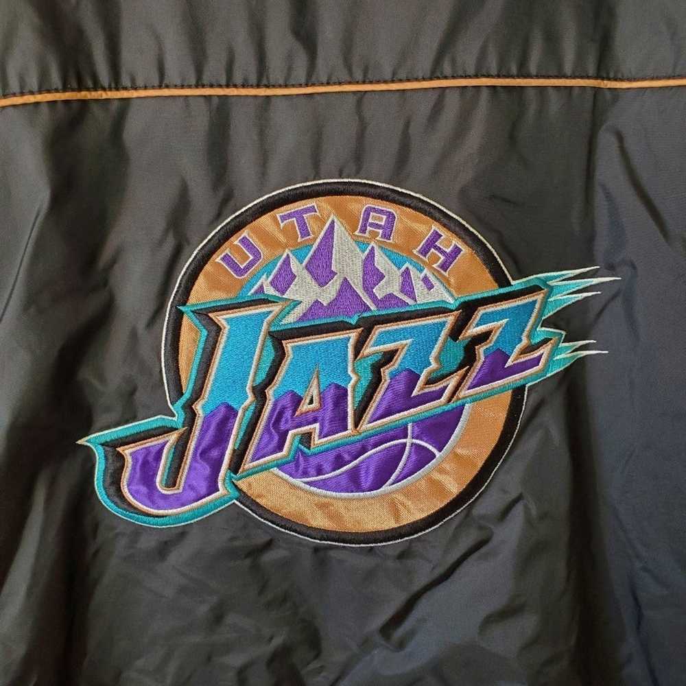 Vintage 90s Utah Jazz Purple Reversible Jacket - image 4