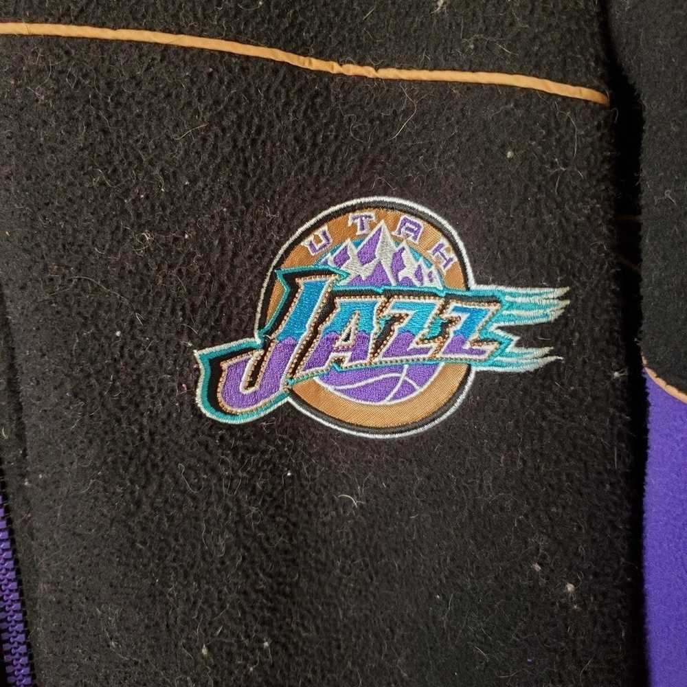 Vintage 90s Utah Jazz Purple Reversible Jacket - image 7