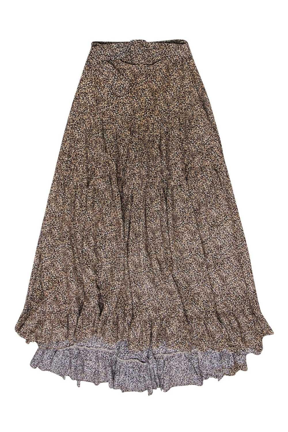 Evarae - Beige & Black Speckled Print High-Low Ma… - image 1