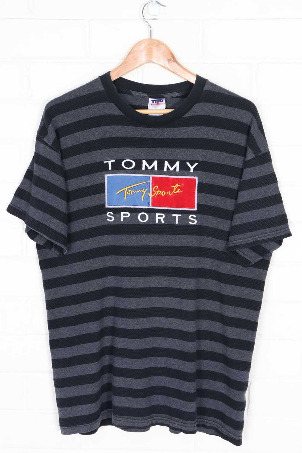 BOOTLEG Tommy Hilfiger Sports Big Box Logo Textur… - image 1