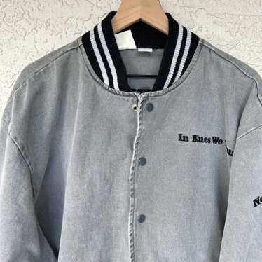 Vintage HOUSE OF BLUES Men's Denim Varsity Bomber… - image 1