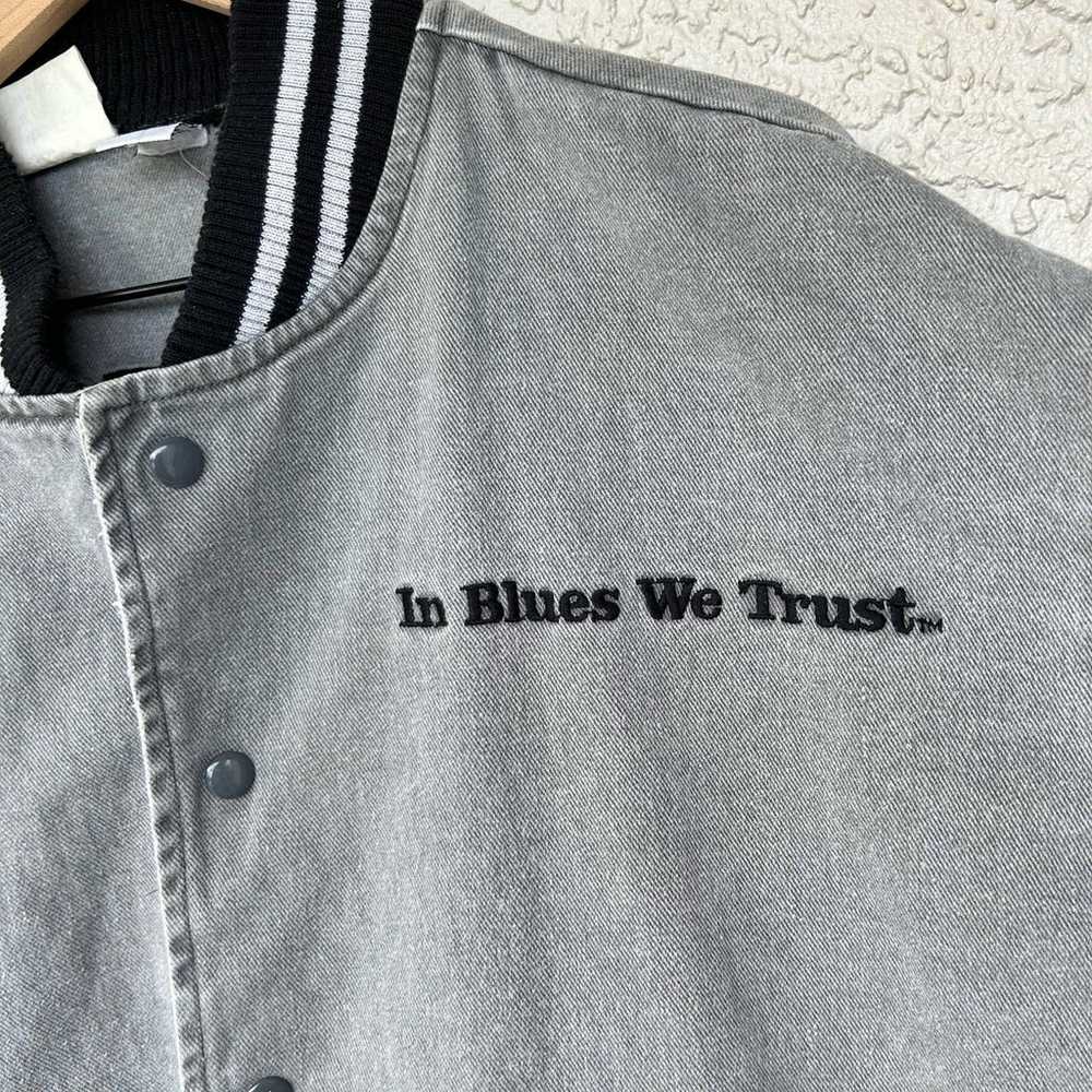 Vintage HOUSE OF BLUES Men's Denim Varsity Bomber… - image 4