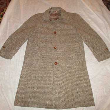 vintage Curlee Clothes tweed overcoat