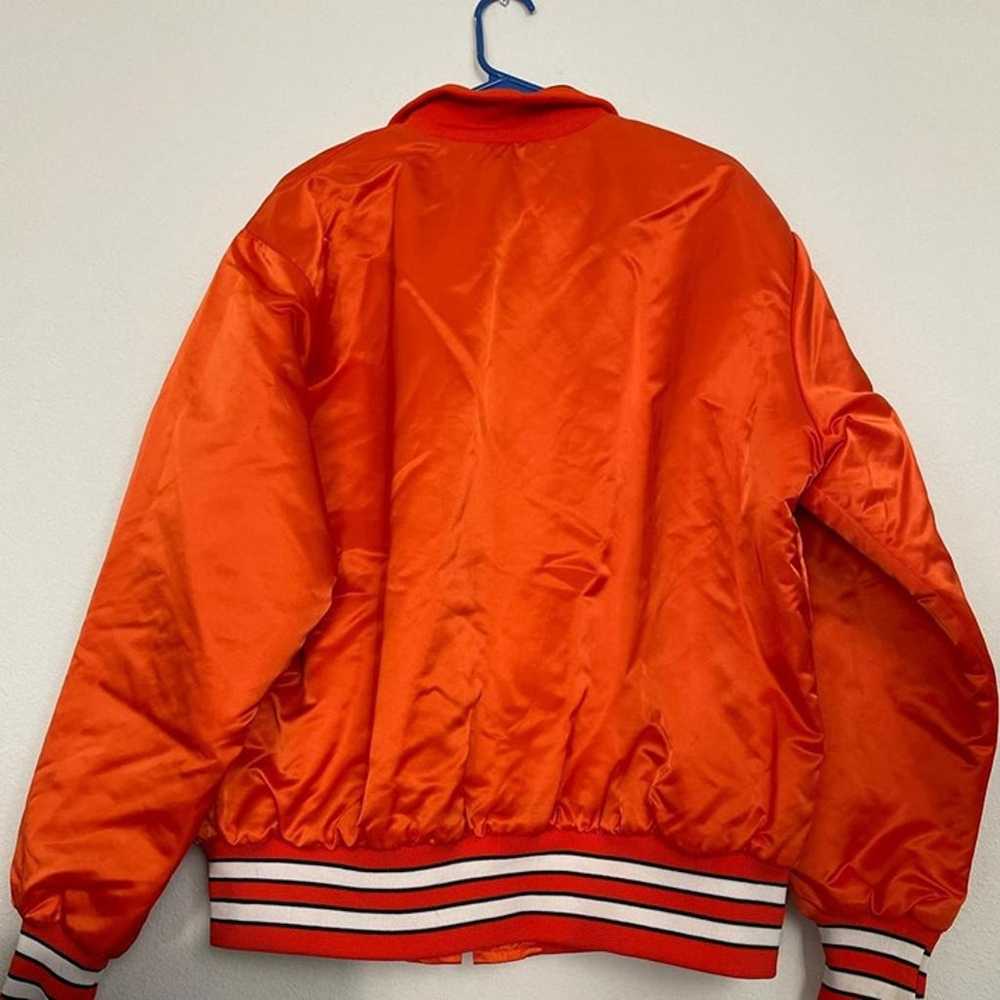 Vintage Satin Jacket By California Athletic Size … - image 4
