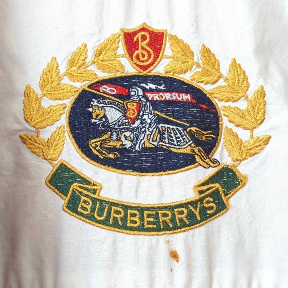 Burberry 80's Vintage Lightweight Full Zip Hidden… - image 4