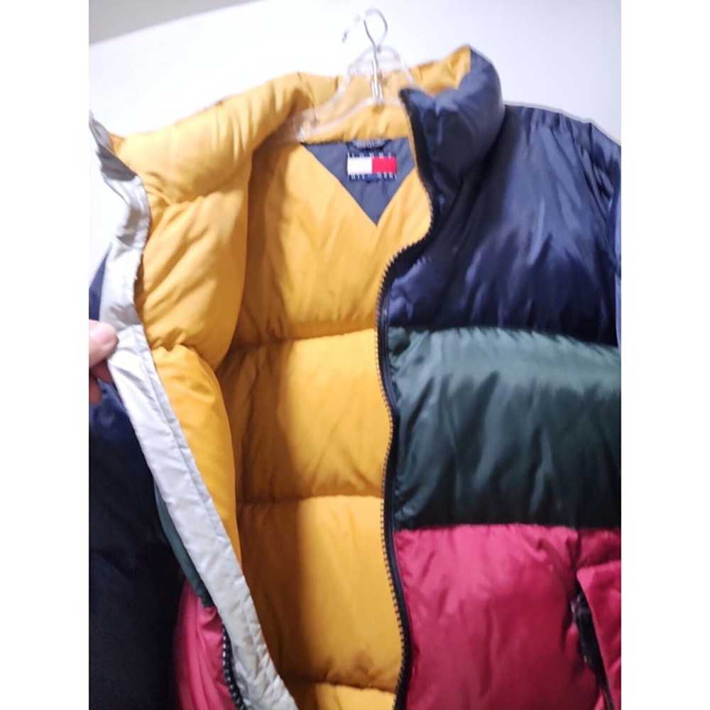 vintage 90s Tommy Hilfiger  puffer jacket 90's to… - image 9