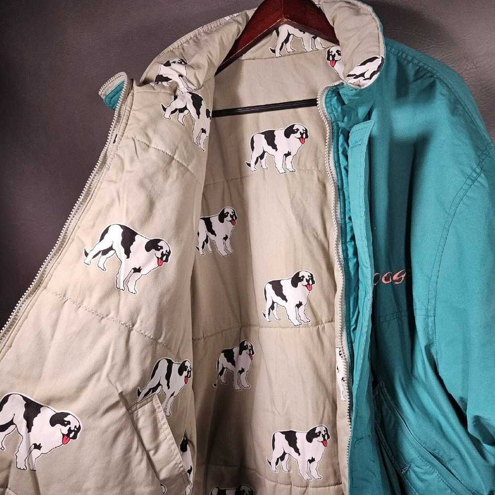 Vintage Big Dogs Jacket Mens XL Reversible Coat A… - image 2