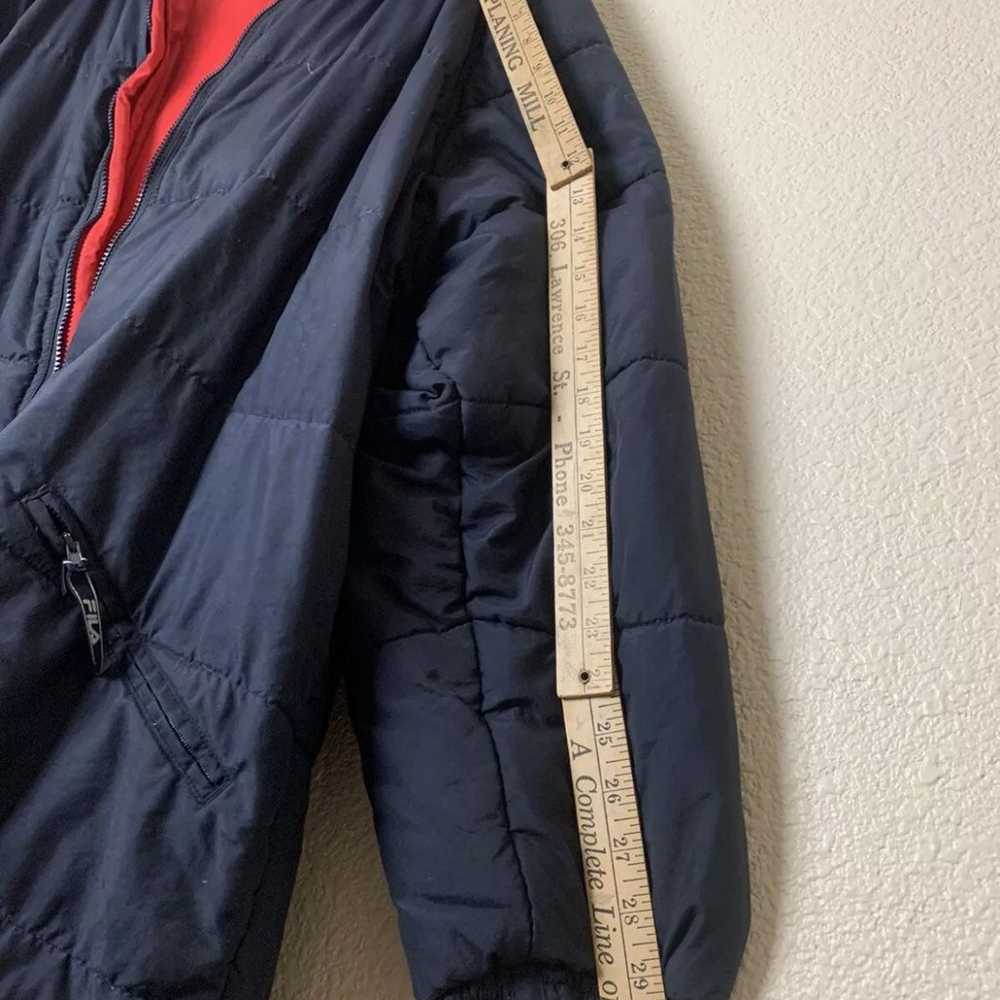 Vintage 90s FILA Feather Puffer Jacket ZipUp Coat… - image 12