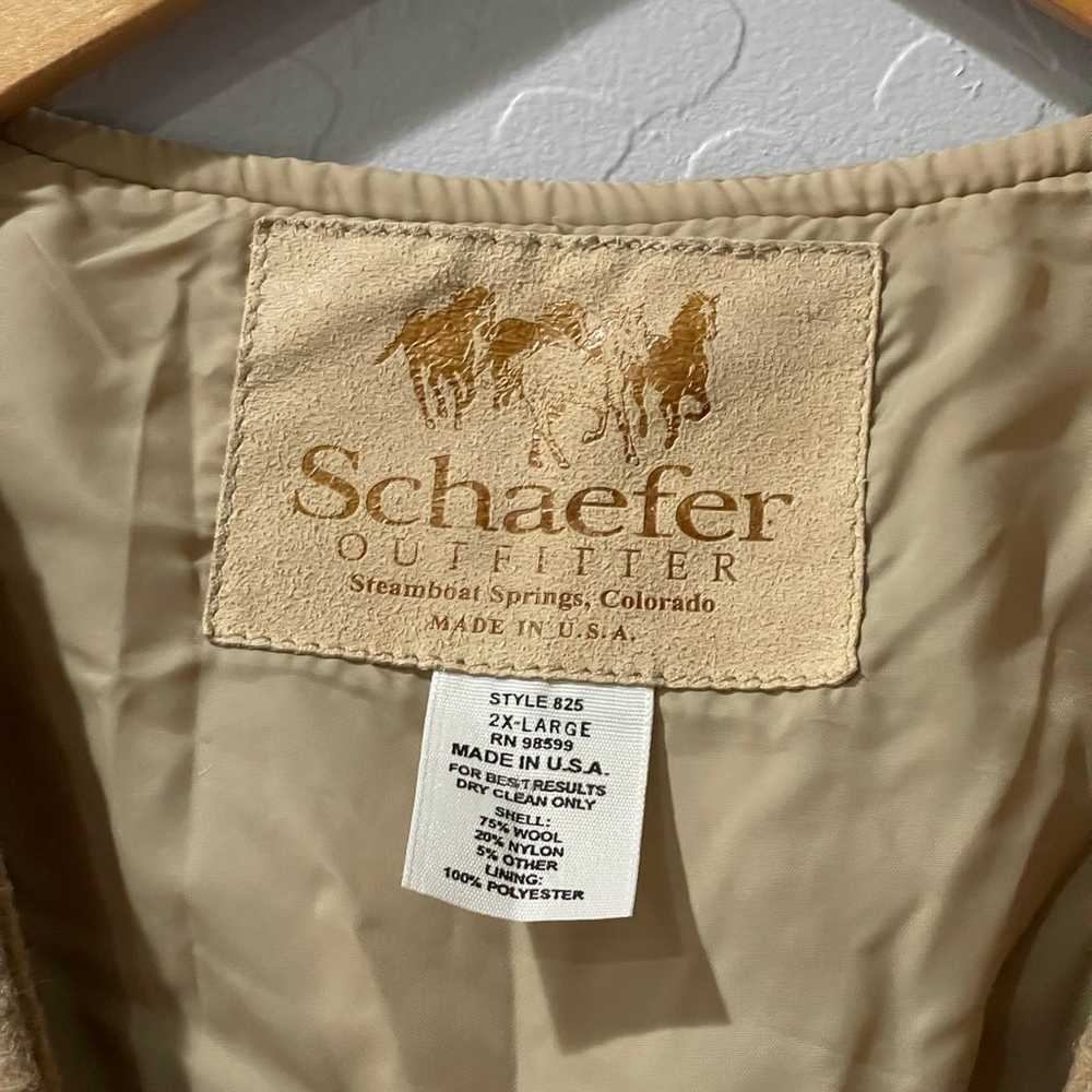 Vintage Schaefer Outfitter Wool Outdoor Vest Size… - image 3