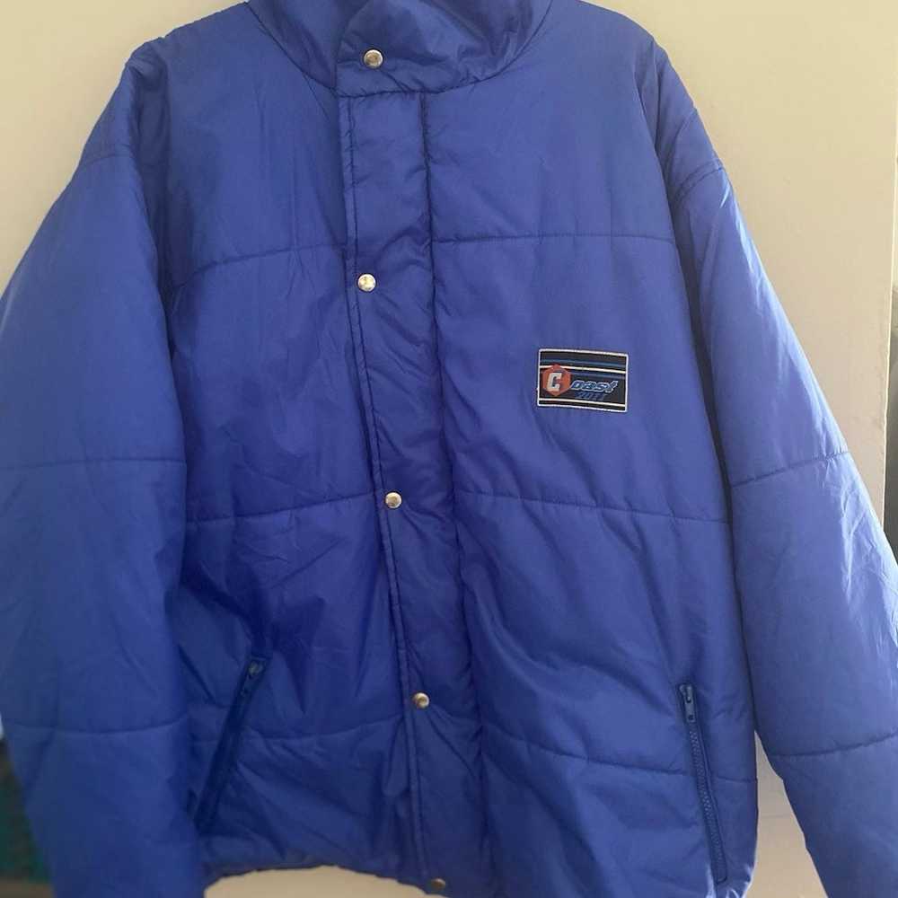 Vintage Blue puffer jacket - image 3