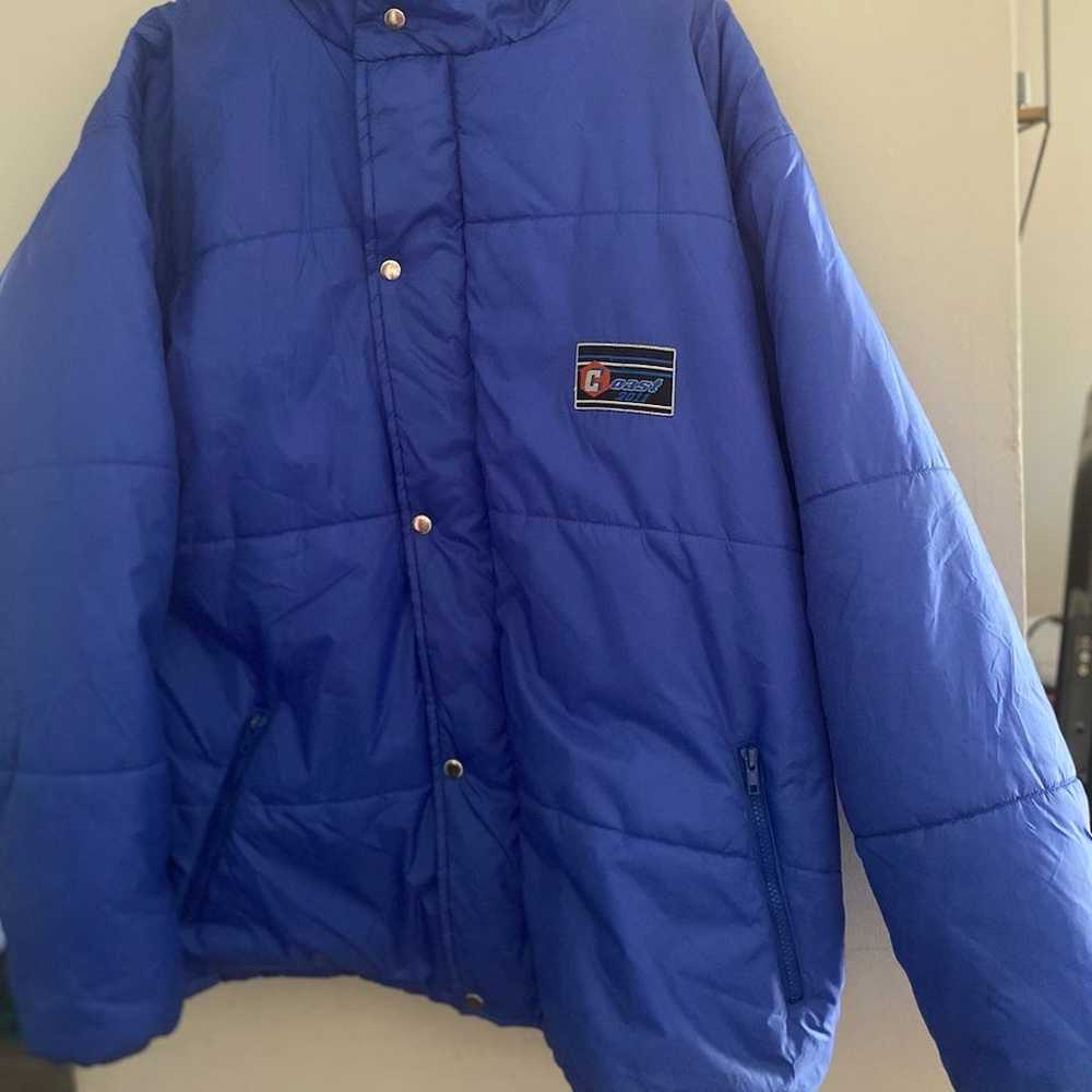 Vintage Blue puffer jacket - image 4