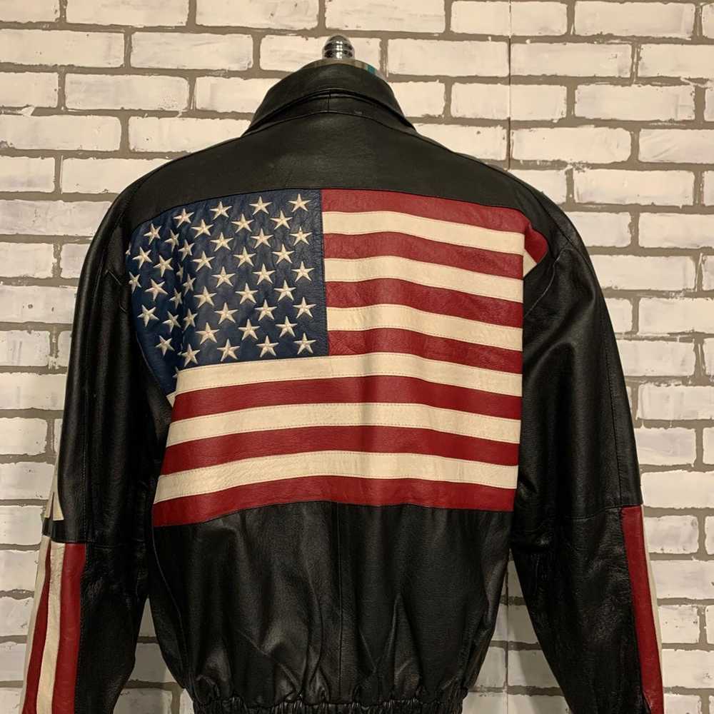 90 USA leather jacket - image 2