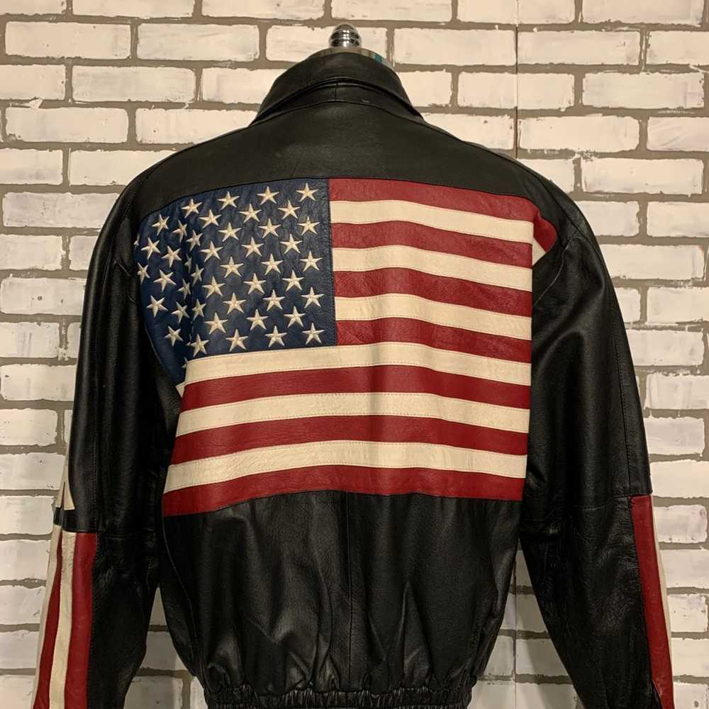 90 USA leather jacket - image 3