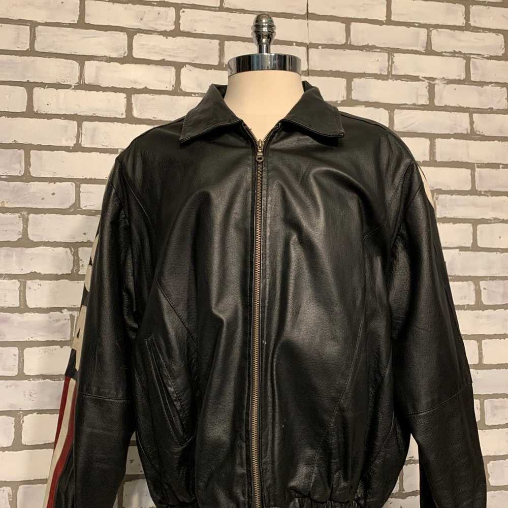 90 USA leather jacket - image 6