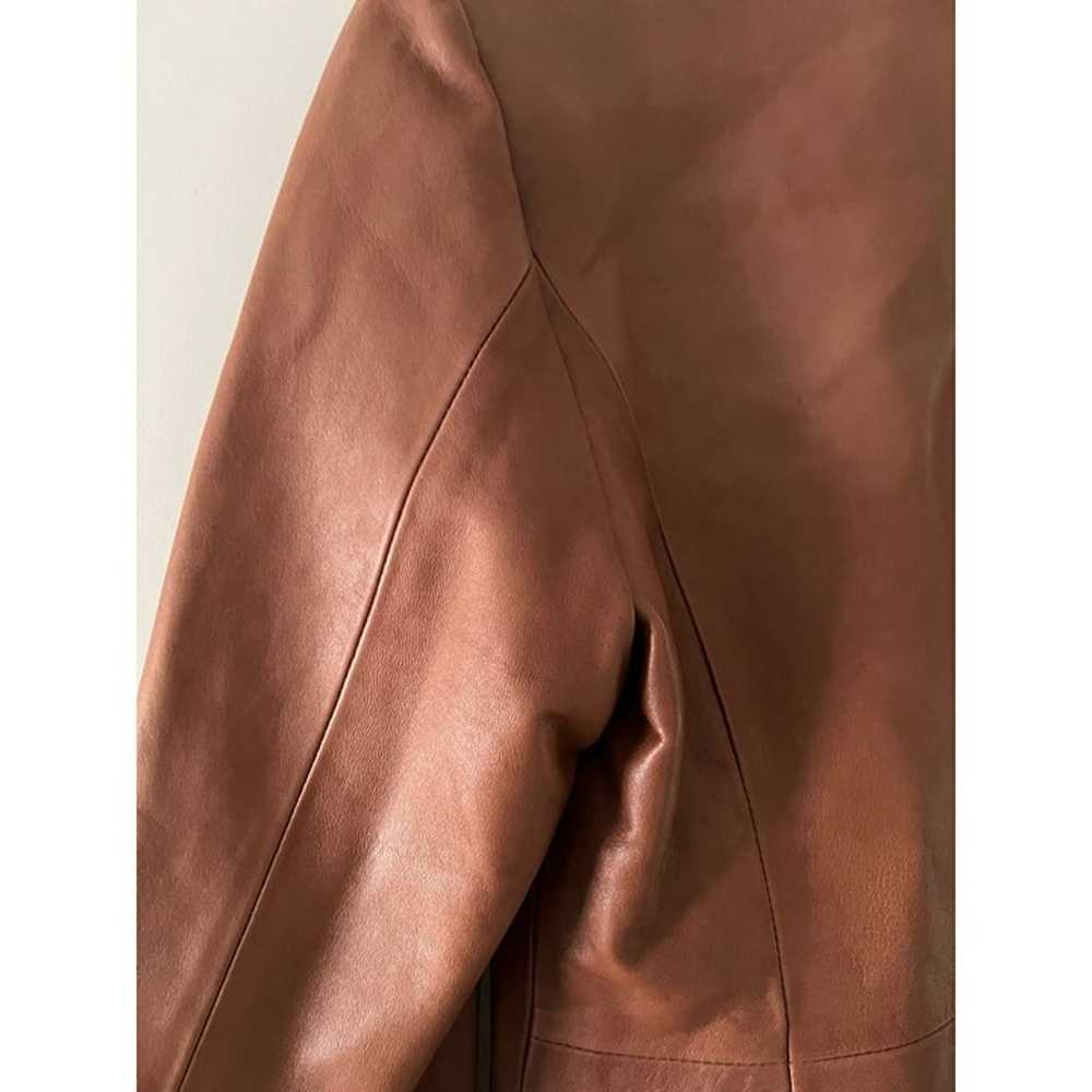 Vintage Vera Pelle Firenze Button Down Leather Ja… - image 3