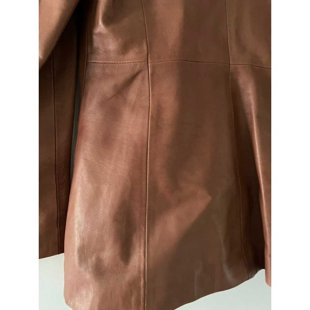 Vintage Vera Pelle Firenze Button Down Leather Ja… - image 4