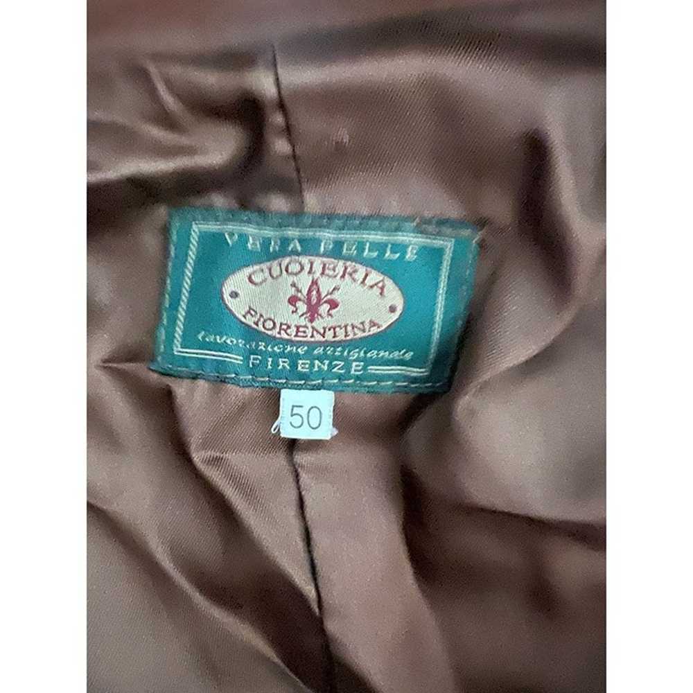 Vintage Vera Pelle Firenze Button Down Leather Ja… - image 6