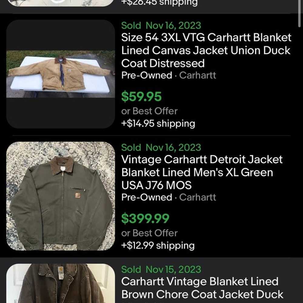 vintage Carhartt wool lined duck jacket/barn coat… - image 11