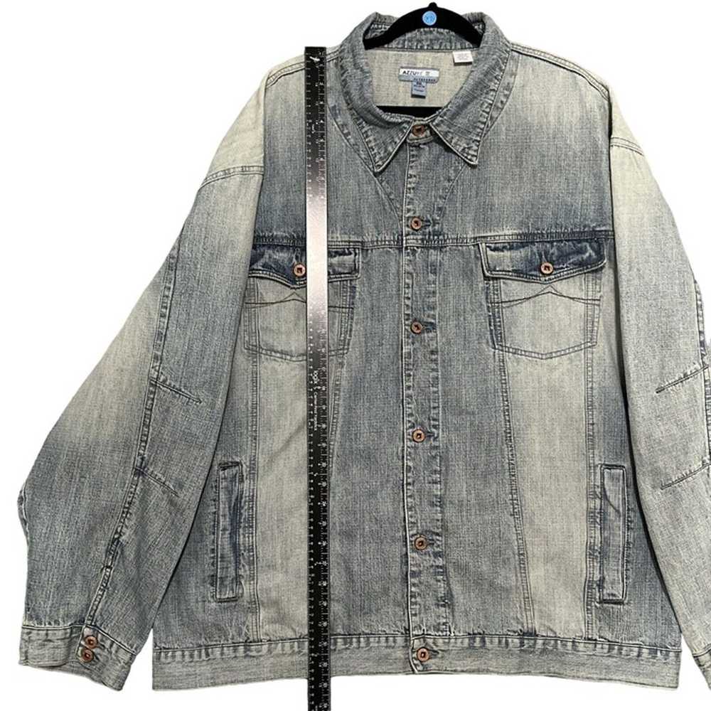 Y2K AZZURE Outerwear Vintage Jean Jacket Men Size… - image 4
