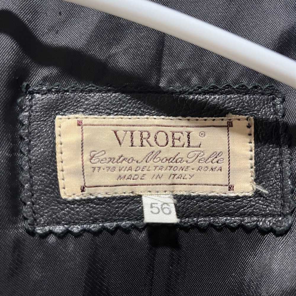 Oversized Vintage Italian Leather Jacket - image 3