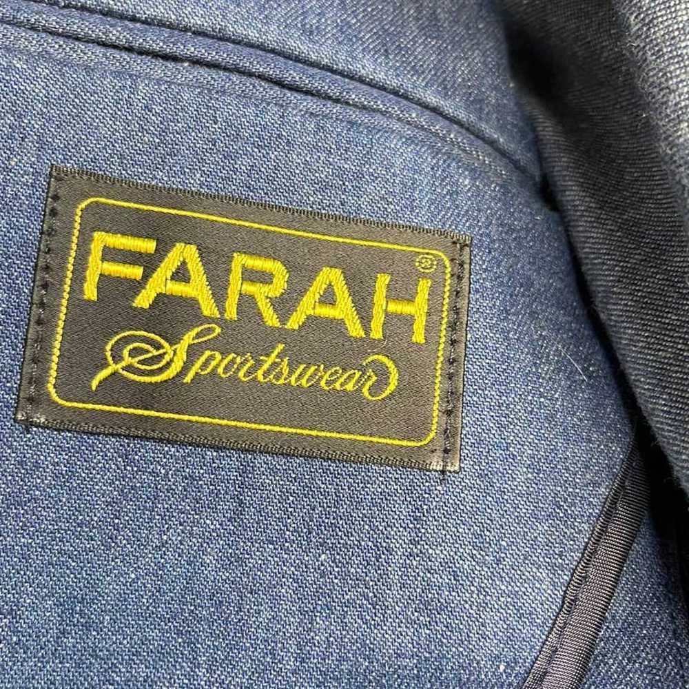 Farah Vintage Denim Western Denim Jean Jacket Coa… - image 4