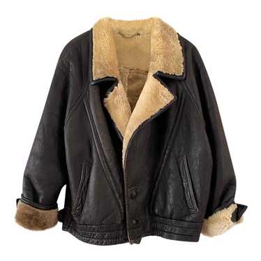 Shearling bomber - Shearling bomber jacket in she… - image 1