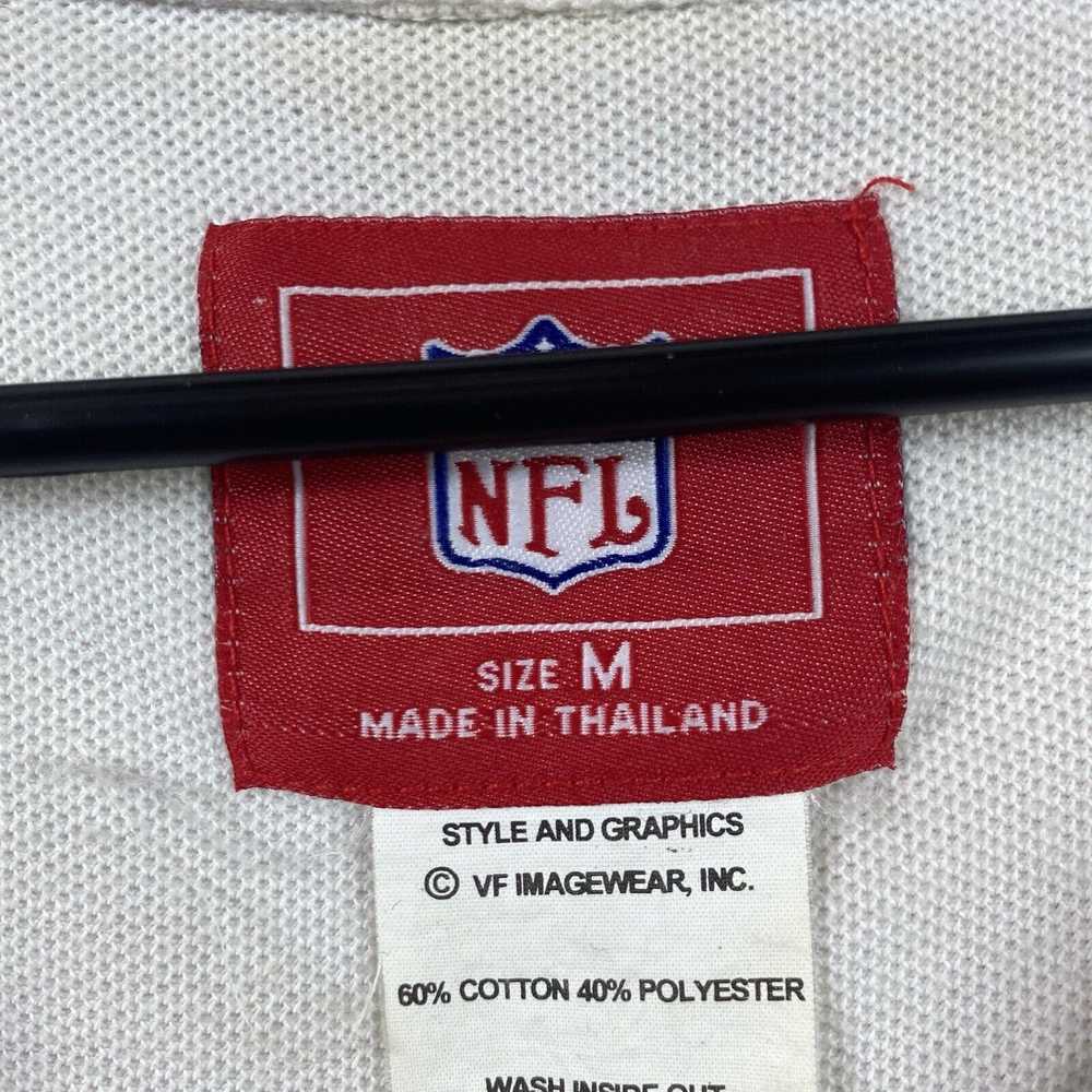 NFL Indianapolis Colts Polo Shirt Medium White Ad… - image 4