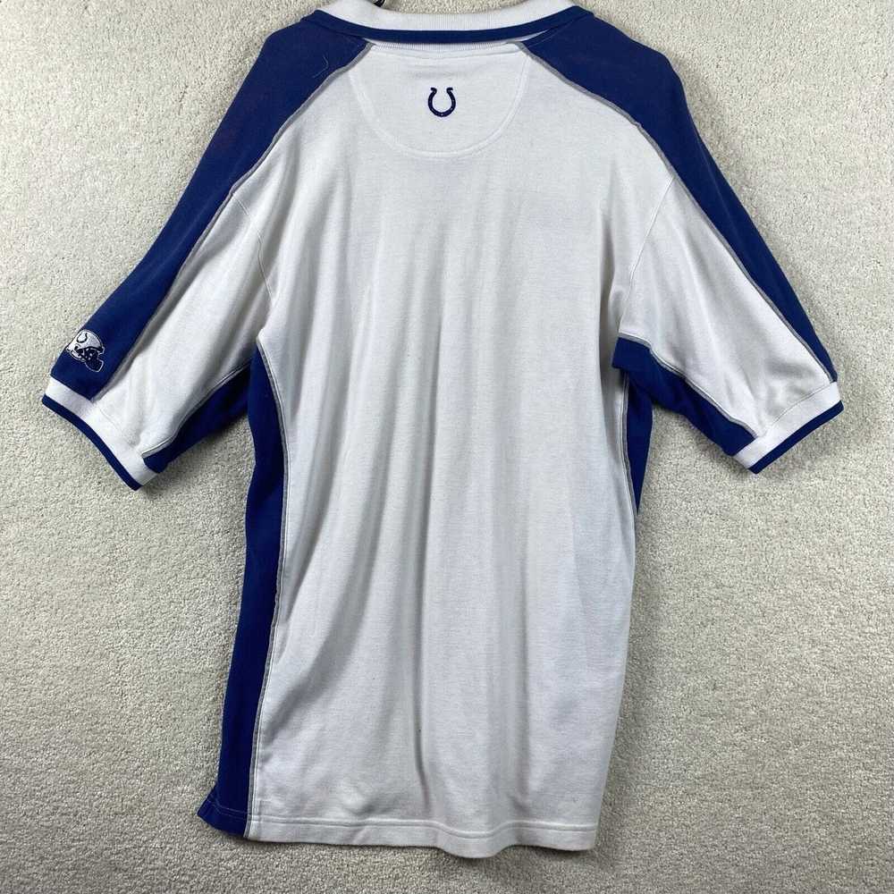 NFL Indianapolis Colts Polo Shirt Medium White Ad… - image 5