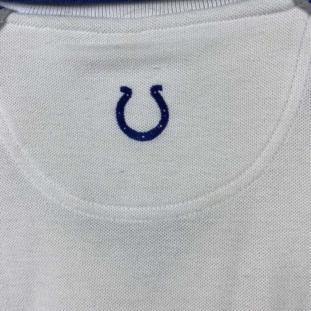 NFL Indianapolis Colts Polo Shirt Medium White Ad… - image 6