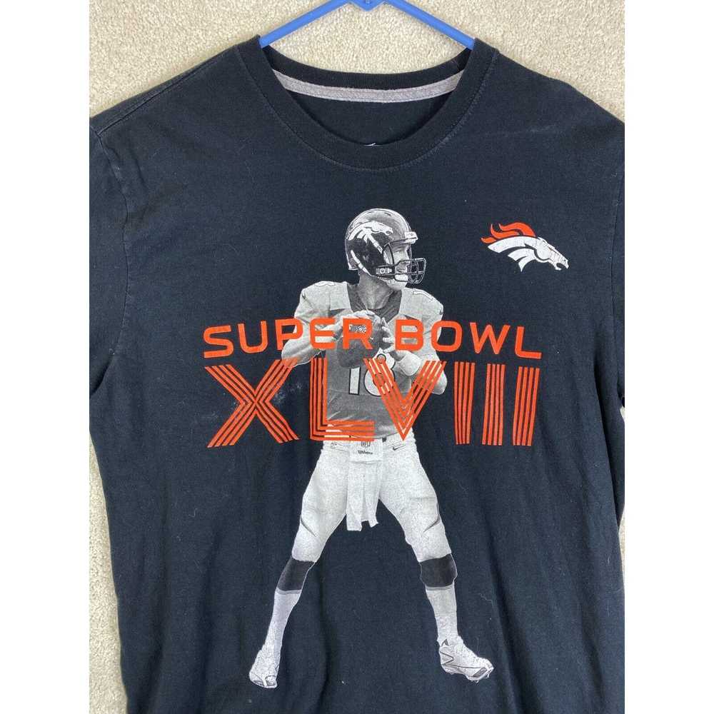 Nike Denver Broncos Medium T Shirt NFL Manning Ni… - image 2