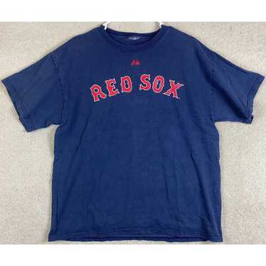 Majestic Boston Red Sox MLB T Shirt Medium Blue A… - image 1