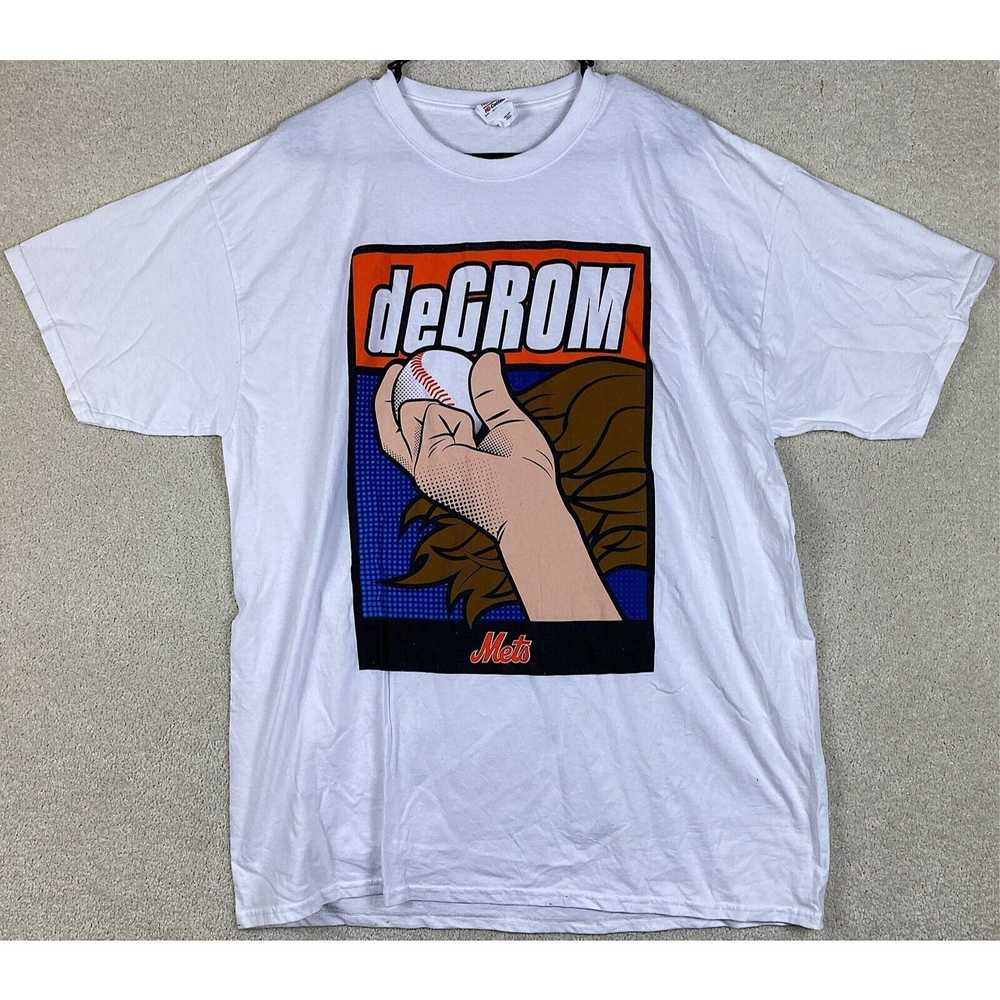 Other New York Mets XL T Shirt DeGROM MLB White A… - image 1