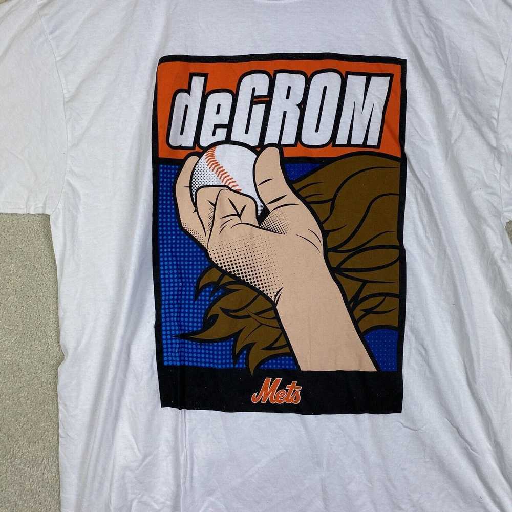 Other New York Mets XL T Shirt DeGROM MLB White A… - image 2