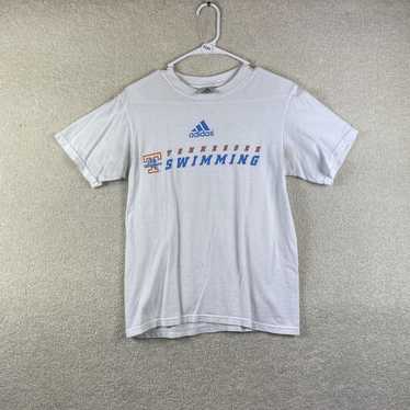Adidas NCAA Tennessee Swimming T Shirt Small Whit… - image 1