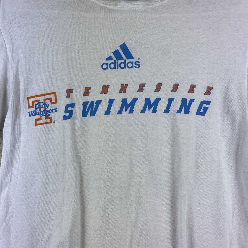 Adidas NCAA Tennessee Swimming T Shirt Small Whit… - image 2