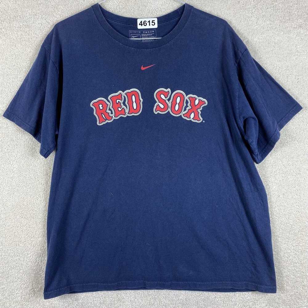 Nike Boston Red Sox Blue Large T Shirt MLB Nike S… - image 1