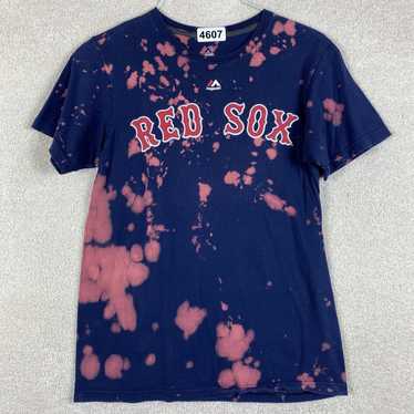 Majestic Boston Red Sox Medium M Blue T Shirt MLB… - image 1