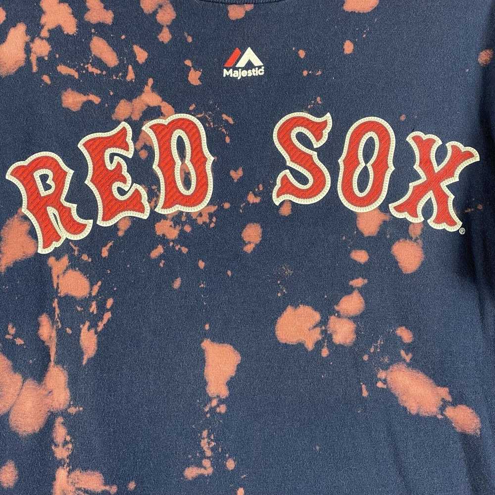 Majestic Boston Red Sox Medium M Blue T Shirt MLB… - image 2