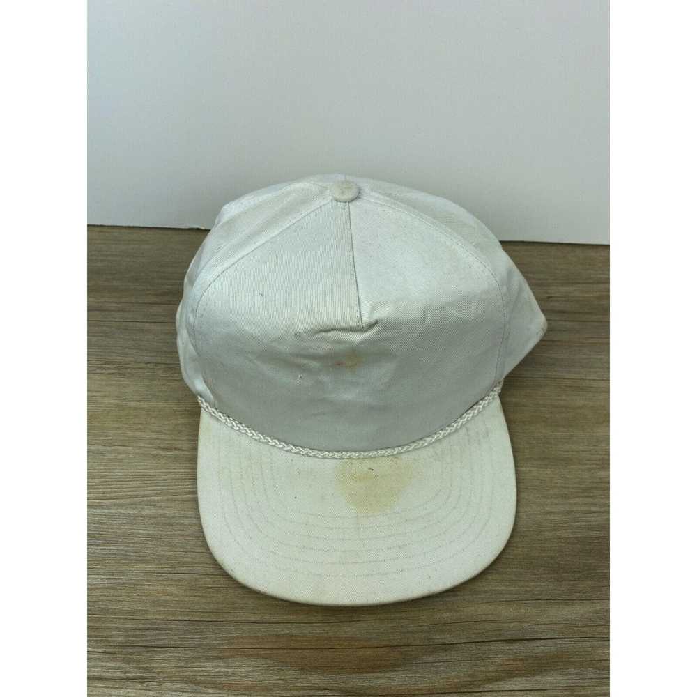 Other White Plain Adult Size Adjustable White Hat… - image 2