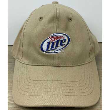 Other Miller Lite Beige Adult Size Adjustable Hat 